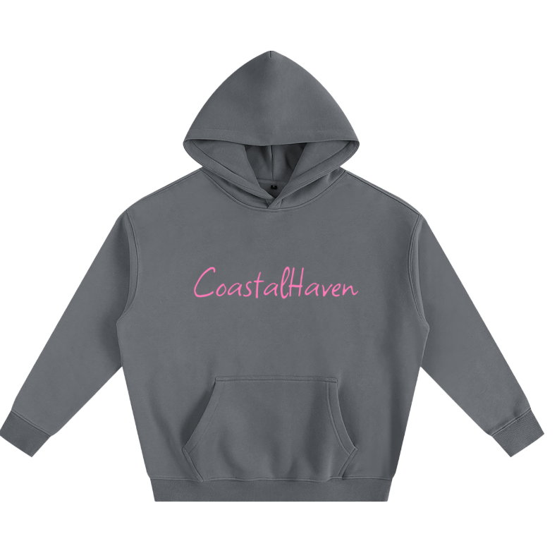 Classic Dark Grey - Coastal Haven Floral Edition Hoodie - Image 2